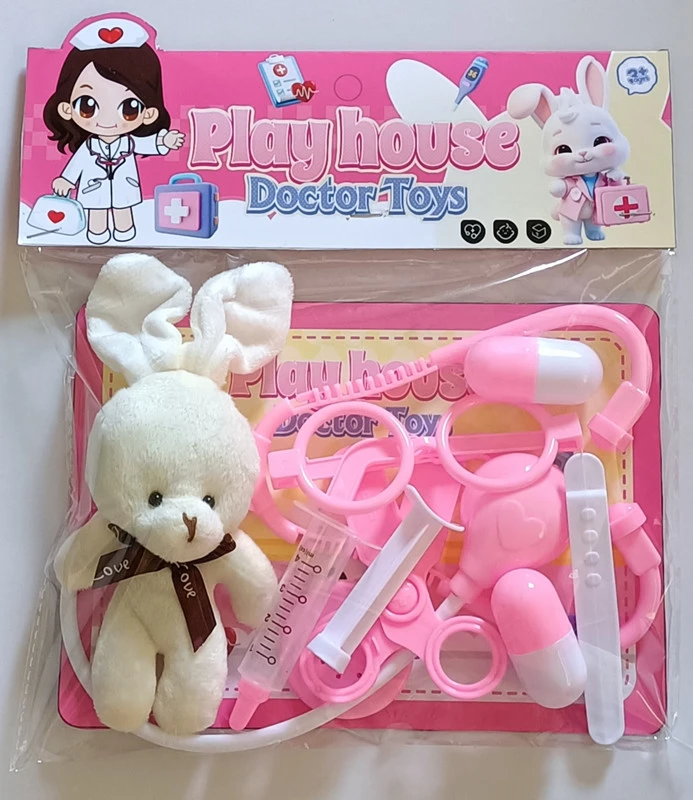 Pink Play Home Medical Kit (Plush Bunny)