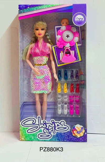 11.5 inch solid 9-joint fashion Barbie doll