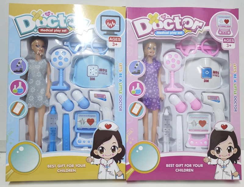 Medical tools window box Barbie