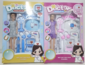 Medical tools window box Barbie