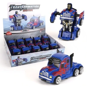 Inertia collision transforming Optimus Prime