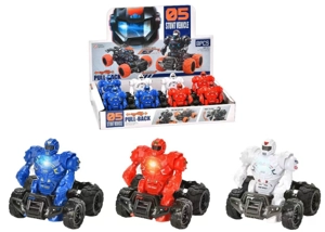 3-Color Pull-Back Robot (Built-in CR1220 Battery)