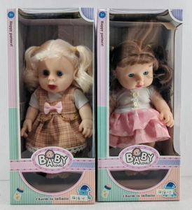 14-inch vinyl chubby doll with music