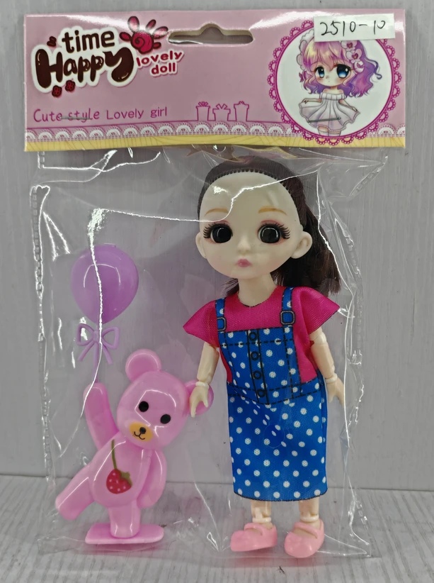 6-inch realistic Ye Luoli doll with teddy bear balloon