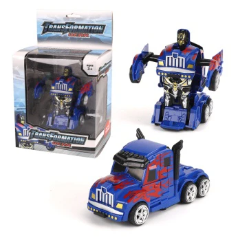 Inertia collision transforming Optimus Prime