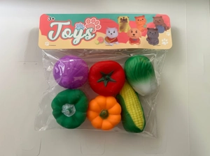 Enamel 6 types of vegetable PVC card head bag whistle