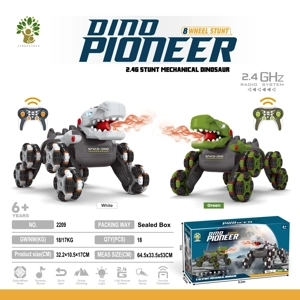 Eight-wheel stunt - dinosaur