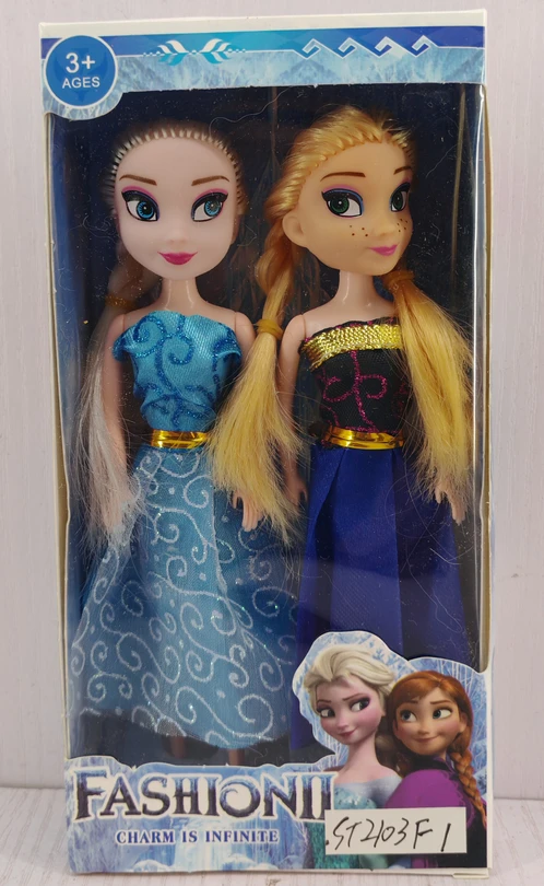 7-inch lifelike double ice and snow dolls