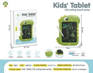 8.5 inch English dinosaur LCD writing pad monochrome (delivery battery, screwdriver and pen)