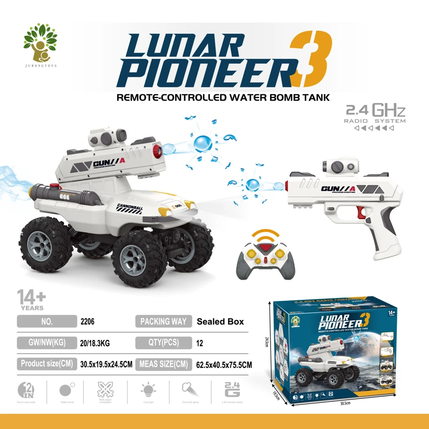 Big climbing water bomb car