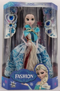 11.5-inch articulated evening gown ice princess Barbie doll with earrings and magic wand
