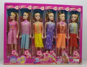 11.5-inch empty-body fashion Barbie dolls 12PCS