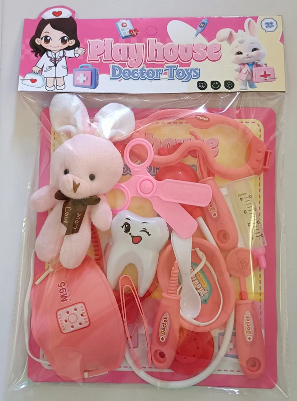 Pink Play Home Medical Kit (Plush Bunny)