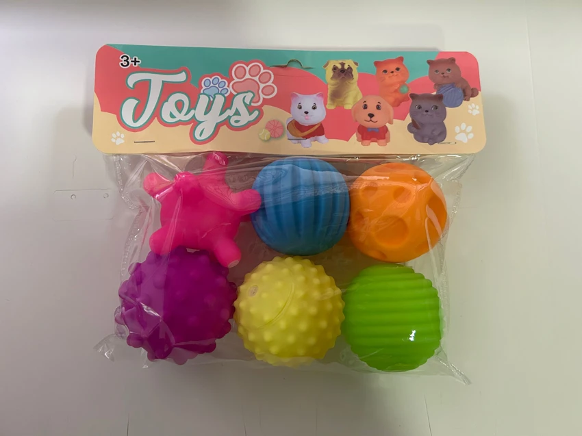 Enamel 6 types of hand grip ball PVC card head bag whistle