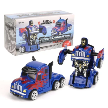 Inertia collision transforming Optimus Prime