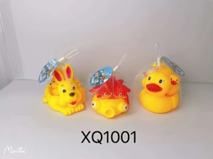 Three mixed outfits of water animals with whistles