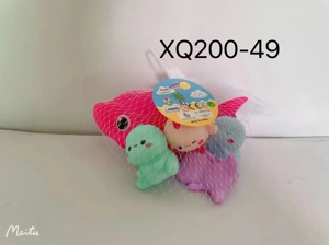 Shark 1 with 4 Dinosaur Dolls, 5-pack