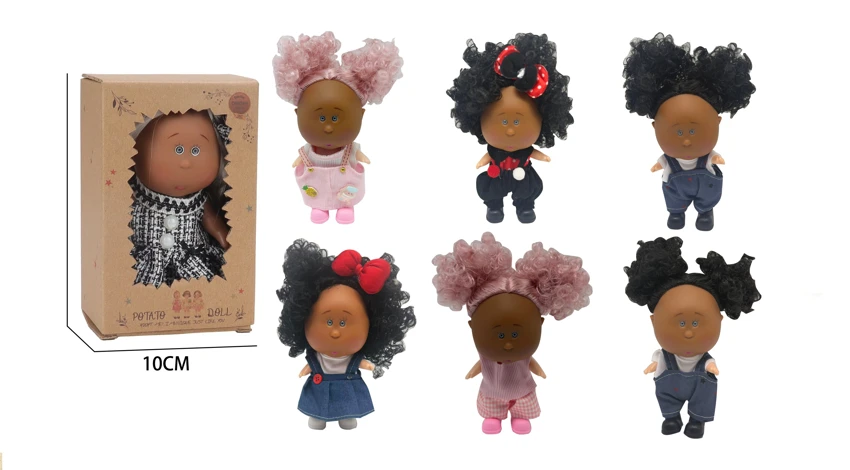 Hot-selling authentic 1:1 plush fashion 20CM all-rubber Spanish Mia Potato Doll [1 plush outfit] [1 fashion outfit]