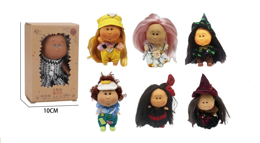 Hot-selling authentic 1:1 plush fashion 20CM all-rubber Spanish Mia Potato Doll [1 plush outfit] [1 fashion outfit]