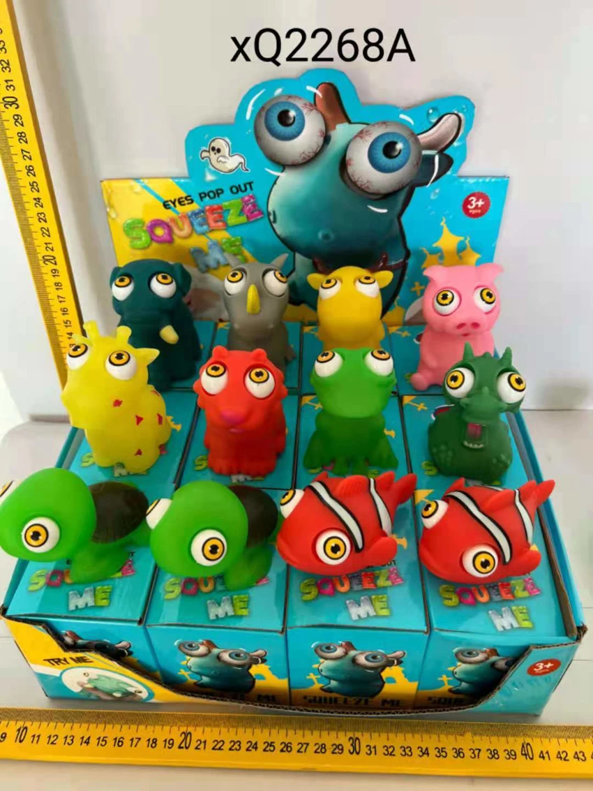 Eco-friendly Stress Relief Plush, 12-pack, boxed (multiple styles, random)