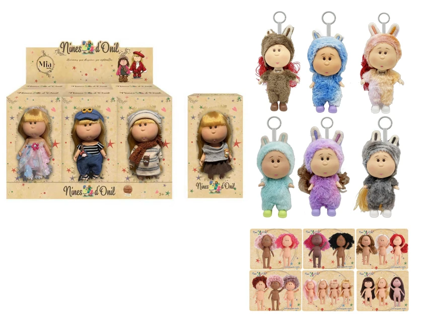 Hot-selling authentic 1:1 fashion 18CM full vinyl Spanish Mia potato doll with card, 6 styles 6P