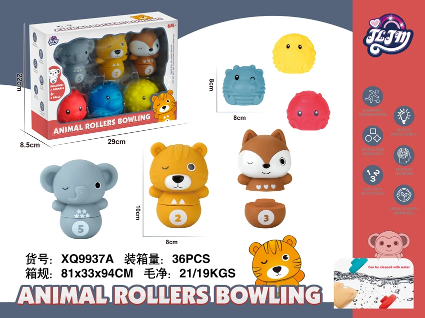 Stackable ball stacking fun animal balls total 6