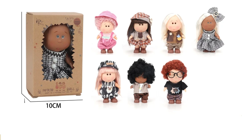 Hot-selling authentic 1:1 fashion 18CM full vinyl Spanish Mia Potato Doll