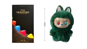 1:1 Super Large Pop Mart THE MONSTERS 10th Anniversary Follow ZIMOM Through Time 3.0 Plush PVC 40 cm 24D Real Eyeball Plush Cotton Body PVC Face Big Leader Comes with a Random Card