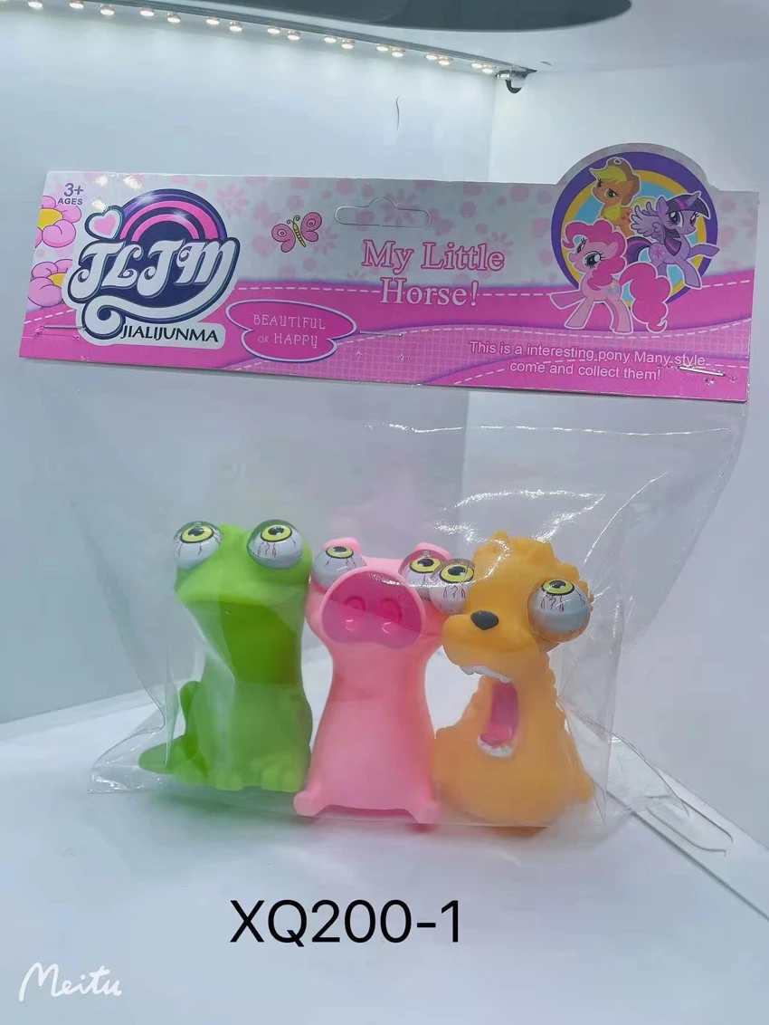 Squeeze eye-popping eco-friendly dolls mixed (3 pieces)