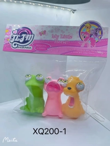 Squeeze eye-popping eco-friendly dolls mixed (3 pieces)