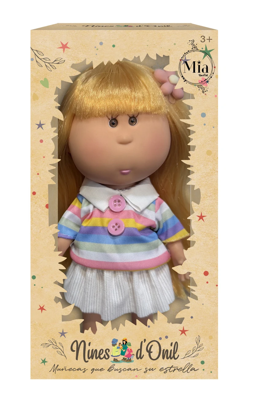 Hot-selling authentic 1:1 fashion 26CM full vinyl Spanish Mia Potato Doll Doll with hanging clothes&nbsp;and&nbsp;business card