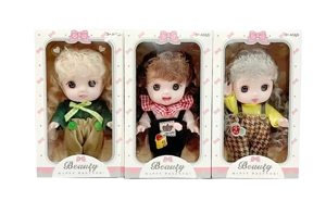 8 inch 24CM fully enameled environmentally friendly 3D real eye beads cute baby peach ball 3 types of mixed pack