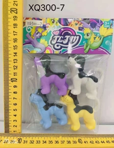 Eco-friendly Rubber Small Dogs, 4-pack