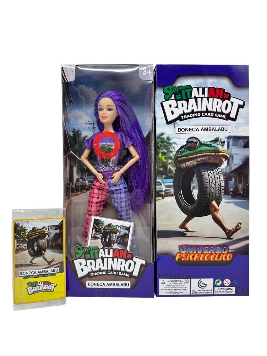 Mattel version 11.5-inch 12-joint action figure with lights and music, Classic of Mountains and Seas Tire Frog Man, comes with a card