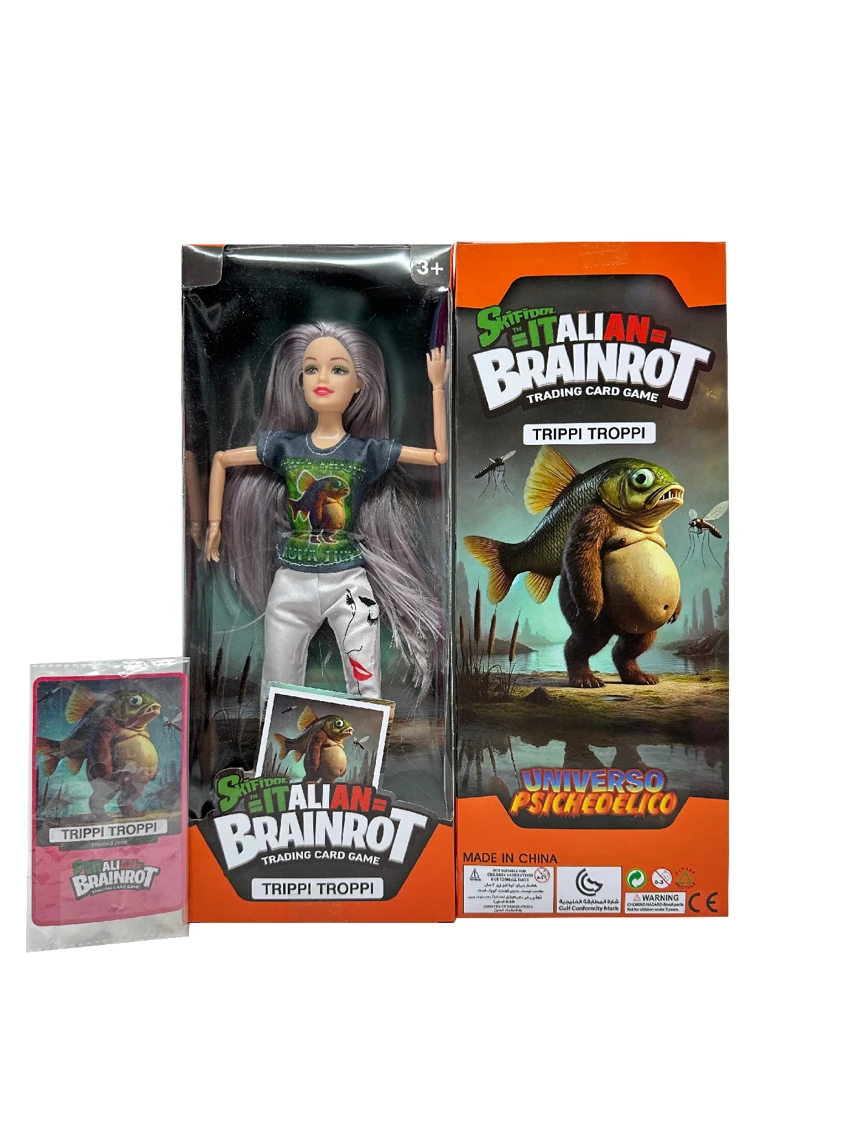 Mattel edition 11.5-inch 12-joint solid body Shanhaijing Beastfish with one card