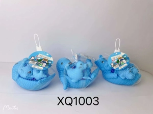 Three mixed outfits of water animals with whistles