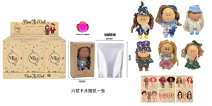 Explosive genuine 1 to 1 plush 20CM12 joint solid body with colorful lights theme music Spain Mia potato doll doll with card 6 models 6PC [ Each box has 2 sets of clothes, one plush set of fashion]