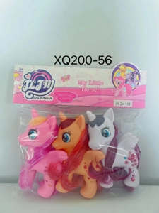 192 medium horned horse, 3 pieces set