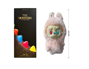 1:1 Super Large Pop Mart THE MONSTERS 10th Anniversary Follow ZIMOM Through Time 3.0 Plush PVC 40 cm 24D Real Eyeball Plush Cotton Body PVC Face Big Leader Comes with a Random Card