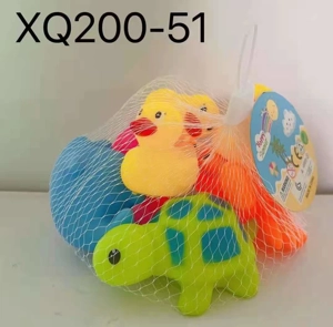 4 Sea Animals with 3 Small Yellow Ducks, 7-pack