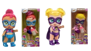 High-end 16 inch enamel tape colorful lighting music fangeek super cute superhero cute baby, DC baby with water absorption spray function with bottle pacifier