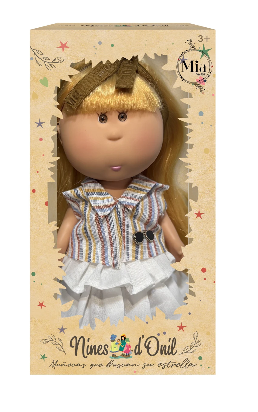 Hot-selling authentic 1:1 fashion 26CM full vinyl Spanish Mia Potato Doll Doll with hanging clothes&nbsp;and&nbsp;business card