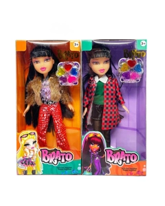 MGA BRATZ Winter Series 10-inch Big Foot Big Thigh Real Body Big Head Bratz Doll with Realistic Makeup Oil