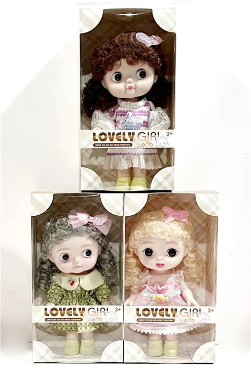 8-inch 24CM fully rubber environmentally friendly 3D real eyeball cute doll Peach Ball, 3 styles mixed