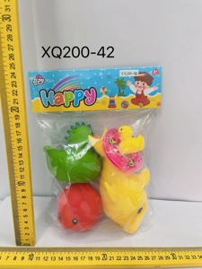 Eco-friendly Rubber Shark 1, Dinosaur Duck 1, Emoji Ball 1, Swim Ring 1, Bathing Animal 1