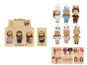 Hot-selling authentic 1:1 fashion 18CM full vinyl Spanish Mia potato doll with card, 6 styles 6PC