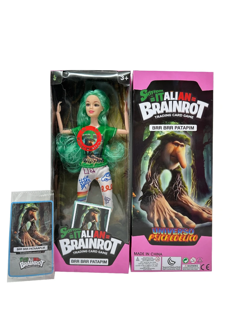 Mattel version 11.5-inch 12-joint action figure with lights and music, Classic of Mountains and Seas Beast Man Fish, comes with a card