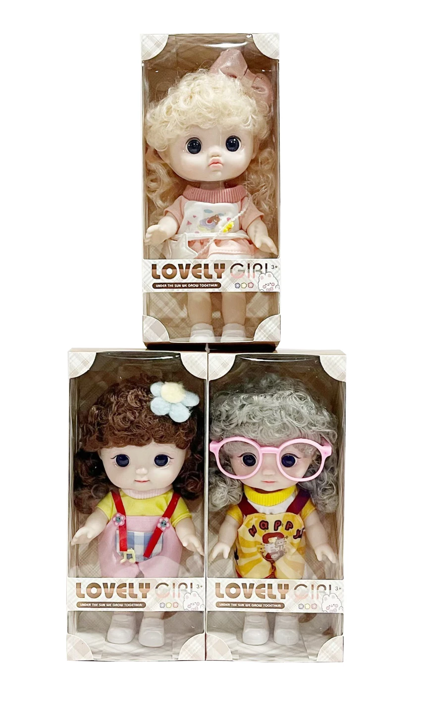 8-inch 24CM fully rubber environmentally friendly 3D real eyeball cute doll Peach Ball, 3 styles mixed