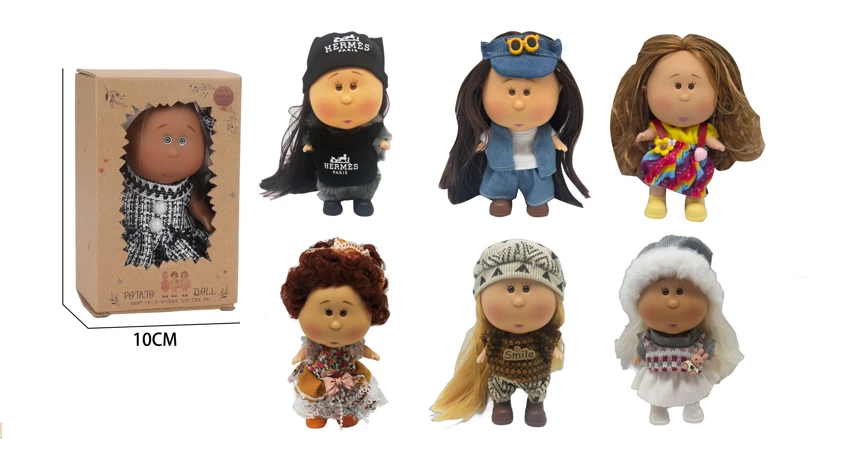 Hot-selling authentic 1:1 fashion 18CM all-rubber Spanish Mia Potato Doll