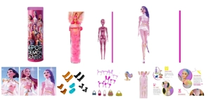 Water-soluble color-changing soaking water series K-POP Witch Hunt Animated Edition 11.5-inch solid body with Rumi Zoe Miral singing Barbie with gold mink card, with hairpin and handbag